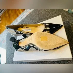 Jimmy Choo Shoes Jimmy Choo Rene 65 Snake Print Size 38 Heel